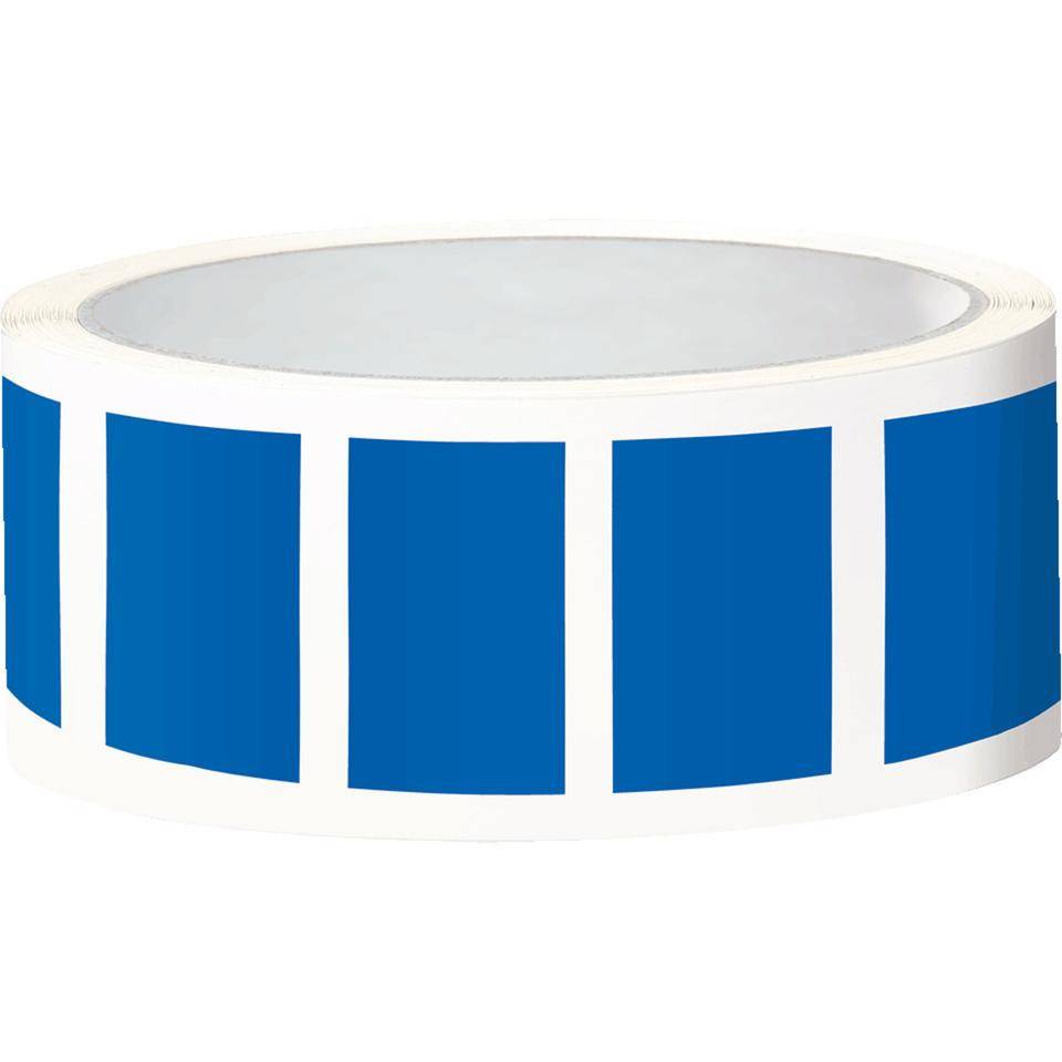 Etikett, eckig, beschriftbar, blau, Folie, selbstklebend, 50x25mm, 100/Rolle