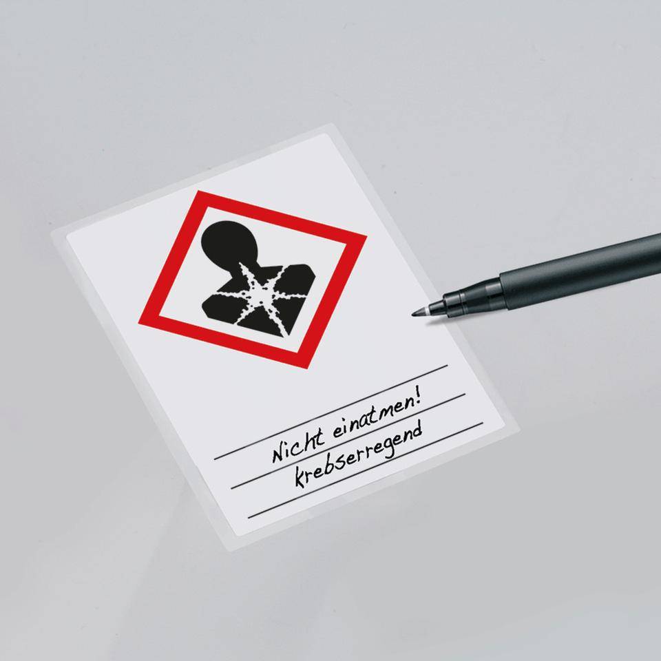 Gefahrensymbol Gesundheitsgefahr GHS 08, Beschrift.u.Lamin., Folie, 37x52mm, 4/Bogen