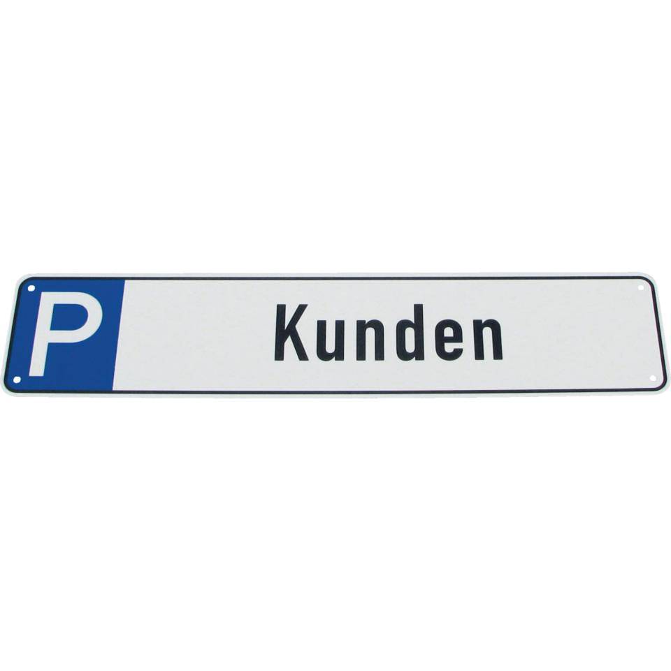 Parkplatzreservierungsschild Reserviert, ohne Befestigungsset, 520x110mm