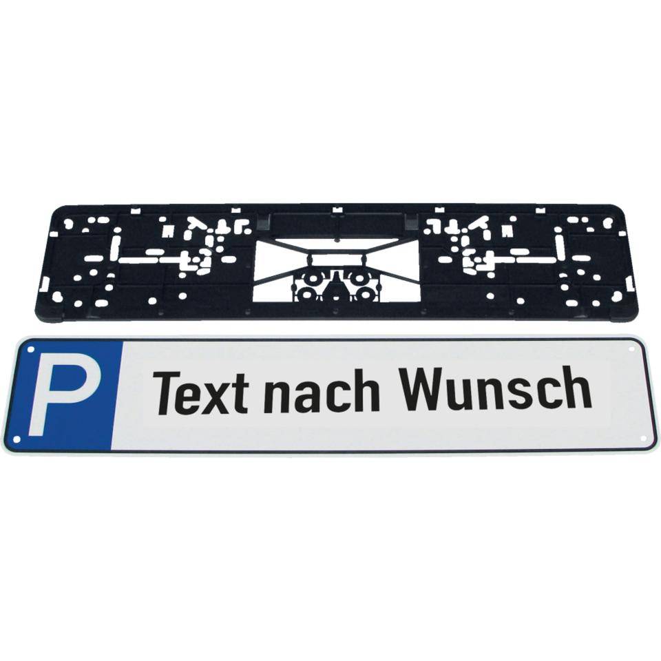 Parkplatzreservierungsschild Firmenfahrzeug, ohne Befestigungsset, 520x110mm