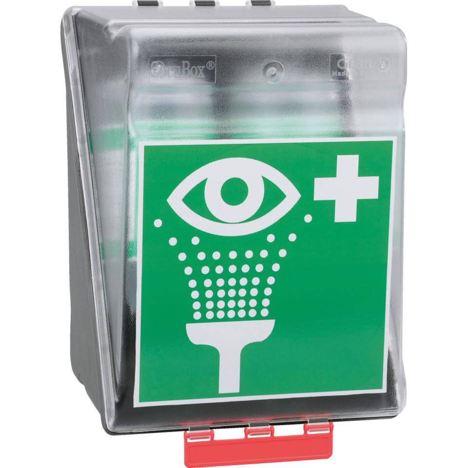 SecuBox® Augenspülstation, Pikto EN ISO 7010, 2x1000ml-Flaschen,236x315x200mm