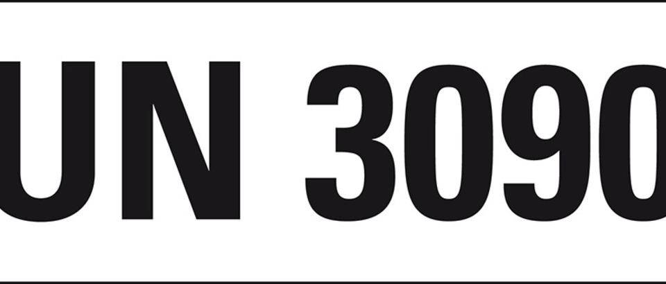 Gefahrgutaufkleber UN 3090 Lithium-Metall-Batterien,Papier,147x50mm,500/Rolle