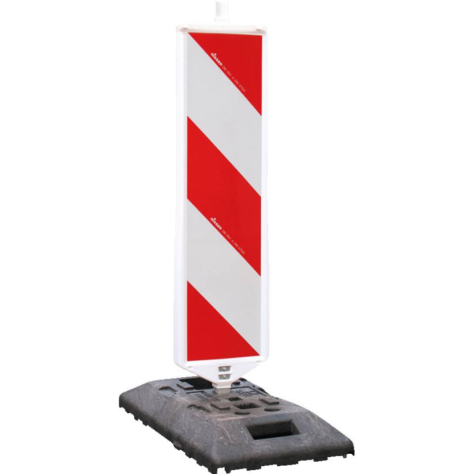 Leitbakensystem, bestehend aus Leitbake RA1 und Sicherheitsfußplatte