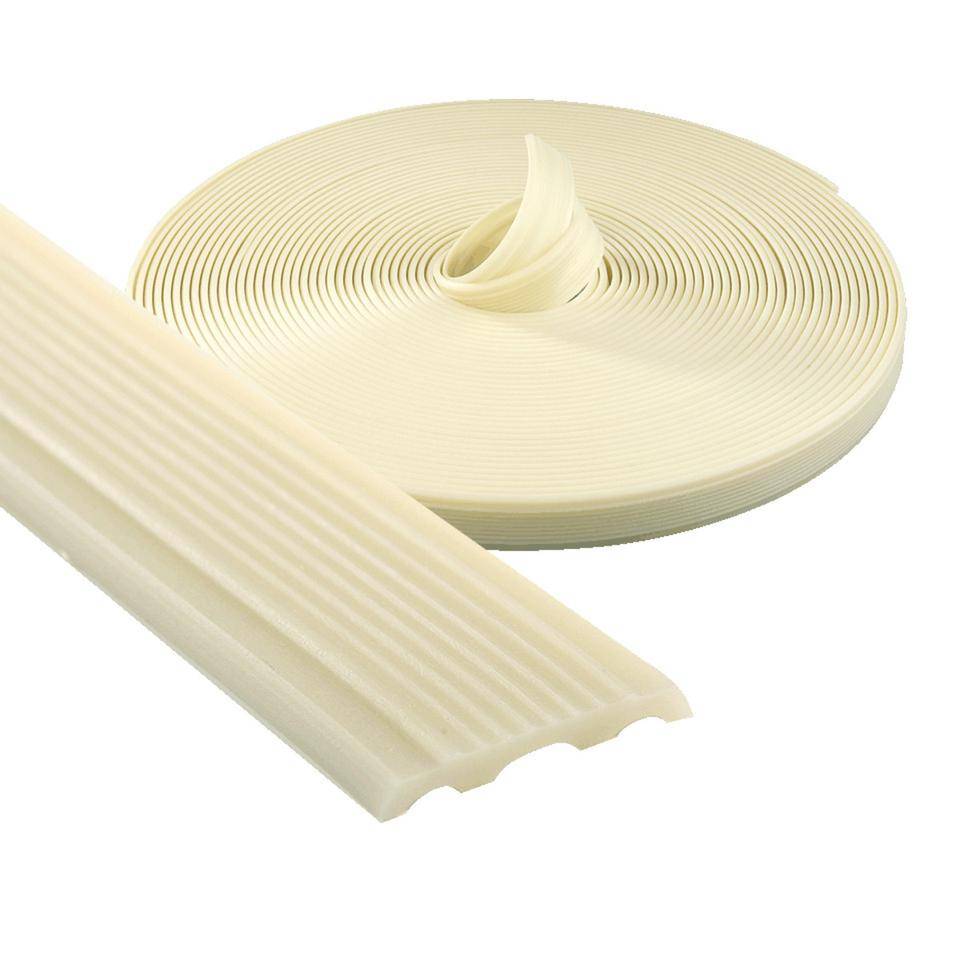 PERMALIGHT® power langnachleuchtend Einlegeprofilstreifen, Folie, geriffelte Oberfläche, 27mm, 25m/Rolle