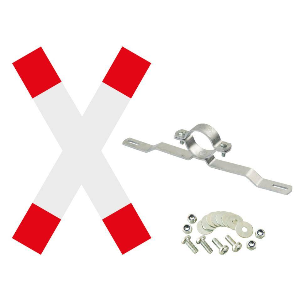 Vorteils-Set Andreaskreuz, Andreaskreuz RA1, Schelle, f.Ø 60mm, Schrauben/Muttern