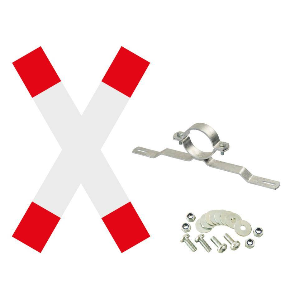 Vorteils-Set Andreaskreuz, Andreaskreuz RA2, Schelle, f.Ø 76mm, Schrauben/Muttern