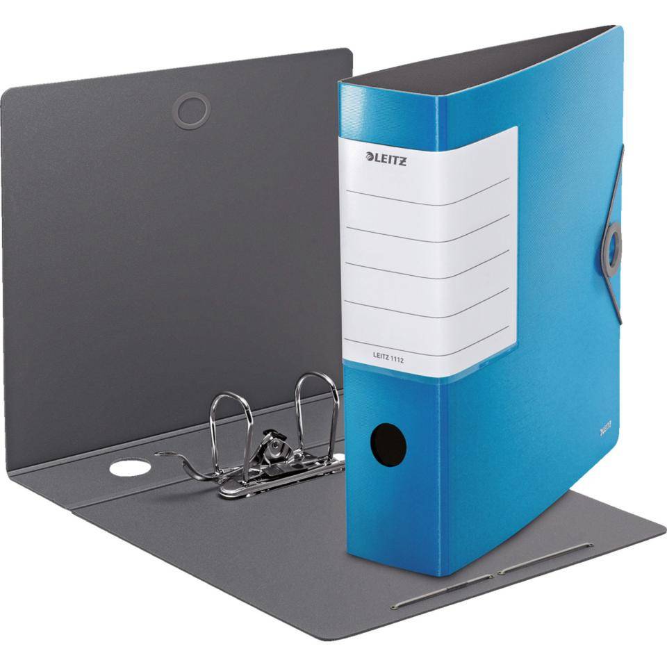 LEITZ Qualitäts-Ordner 180° Solid, breit, hellblau, Polyfoam, 82x318x290mm