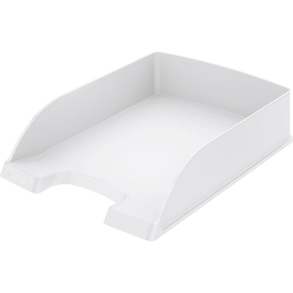LEITZ Briefkorb plus, stapelbar, mit Beschriftungsfeld, weiß, 255x70x357mm, 5/VE