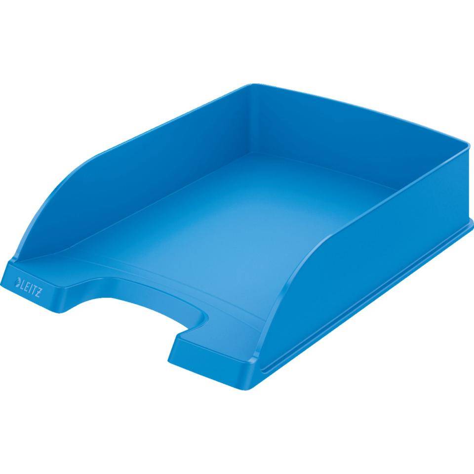 LEITZ Briefkorb plus, stapelbar, mit Beschriftungsfeld, hellblau, 255x70x357mm, 5/VE