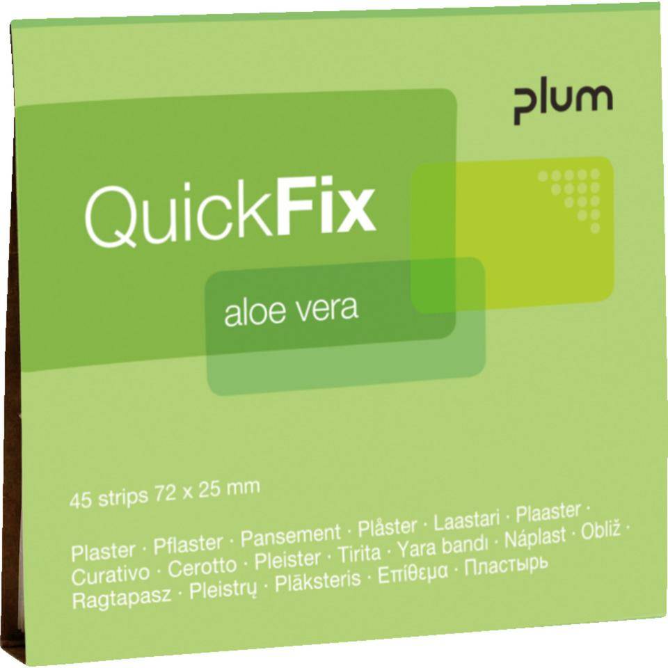 Nachfüllpack QuickFix Aloe Vera, PE/Textilgewebe, 72x25mm, 270/VE