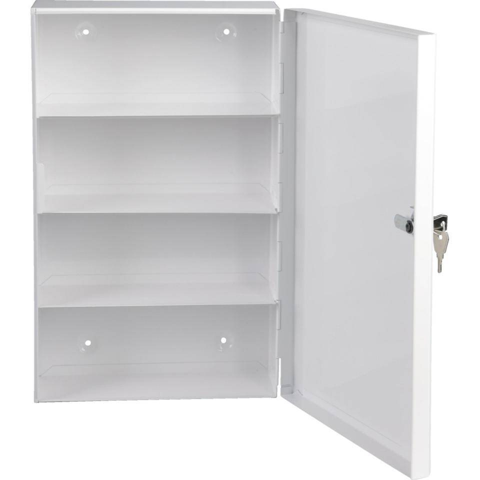 K.57 Verbandschrank Classic Steel, 1-türig, weiß, 247x110x343mm