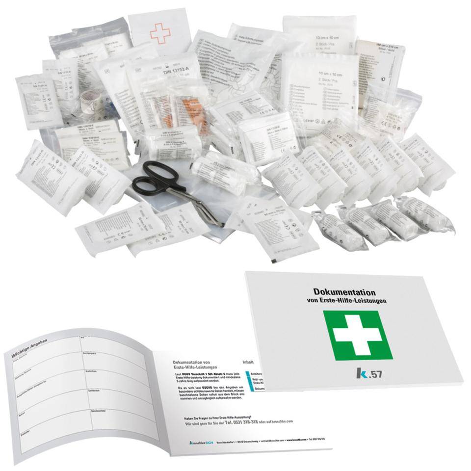 K.57 Nachfüll-Set Erste-Hilfe, DIN 13157, hygienisch verpackt