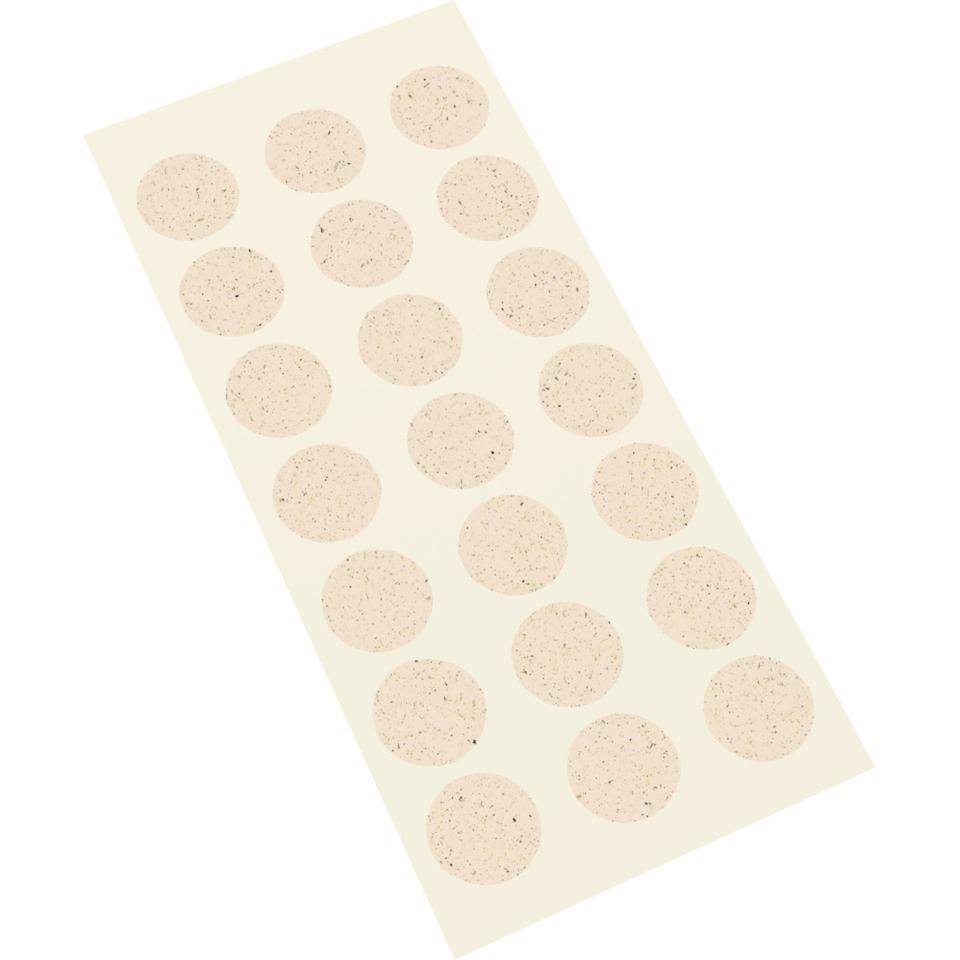 Markierungspunkte, weiß, Primärfaser-Graspapier, selbstklebend, Ø 25mm, 21/Bogen