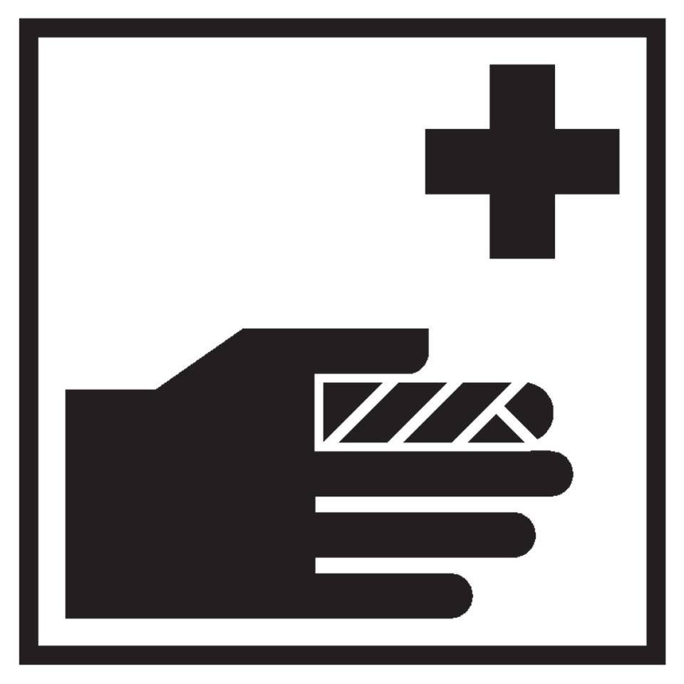 Türschild Piktogramm Verbandkasten, Folie, selbstklebend, 150x150mm