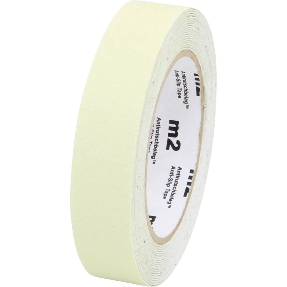 PERMALIGHT® power langnachleuchtend Antirutschbelag R13, lang nachleuchtend, selbstklebend, 25mm, 6m/Rolle