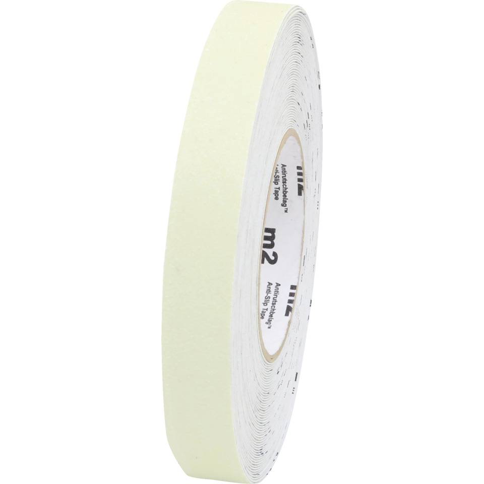 PERMALIGHT® power langnachleuchtend Antirutschbelag R13, lang nachleuchtend, selbstklebend, 25mm, 18,3m/Rolle