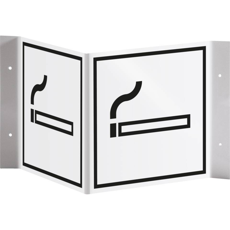 Tür-Nasenschild Piktogramm Rauchen gestattet, Kunststoff, 150x150mm