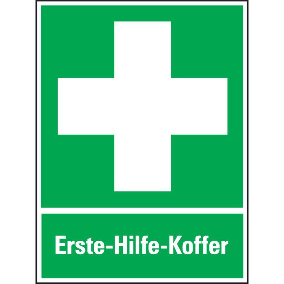 Rettungszeichen-Kombischild Erste-Hilfe-Koffer, ASR/ISO, Kunststoff, 300x400mm
