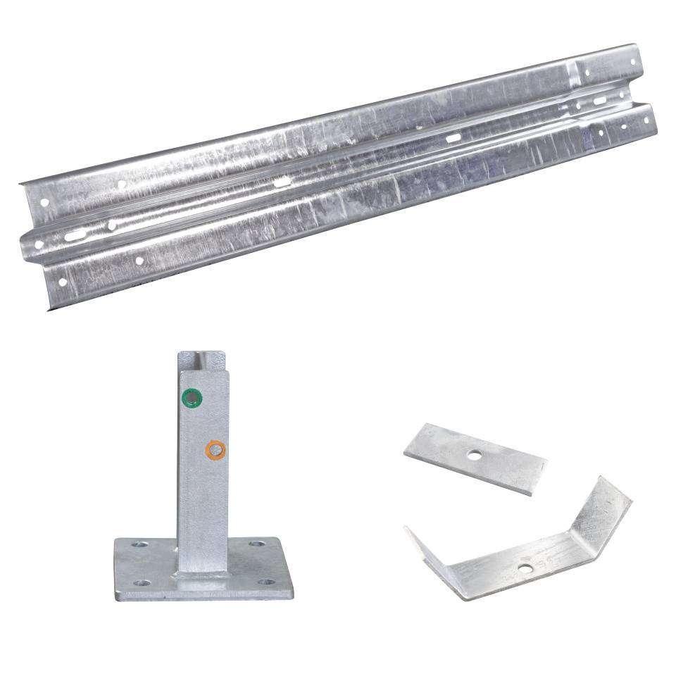 Ergänzungs-Set Stahlplanken Typ B, IPE 250, zum Aufdübeln, Baulänge 2m
