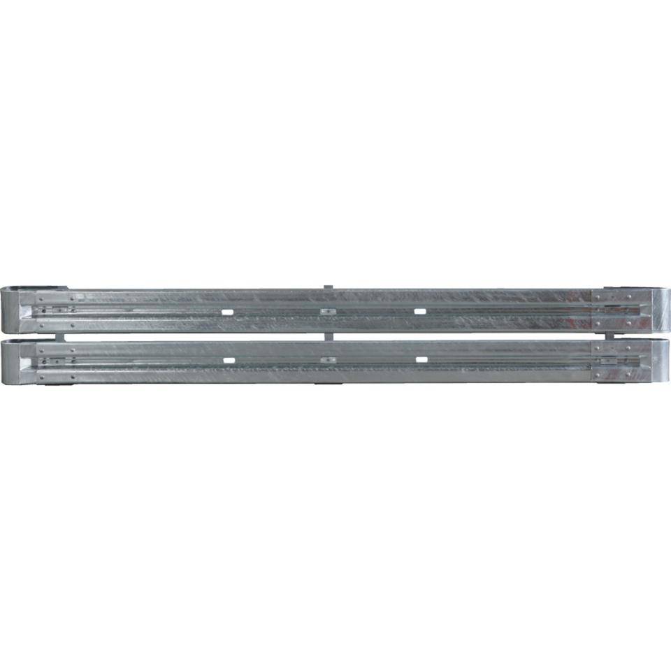 Starter-Set Stahlplanken Typ B, 2-fach, IPE 500, zum Aufdübeln, Baulänge 4m