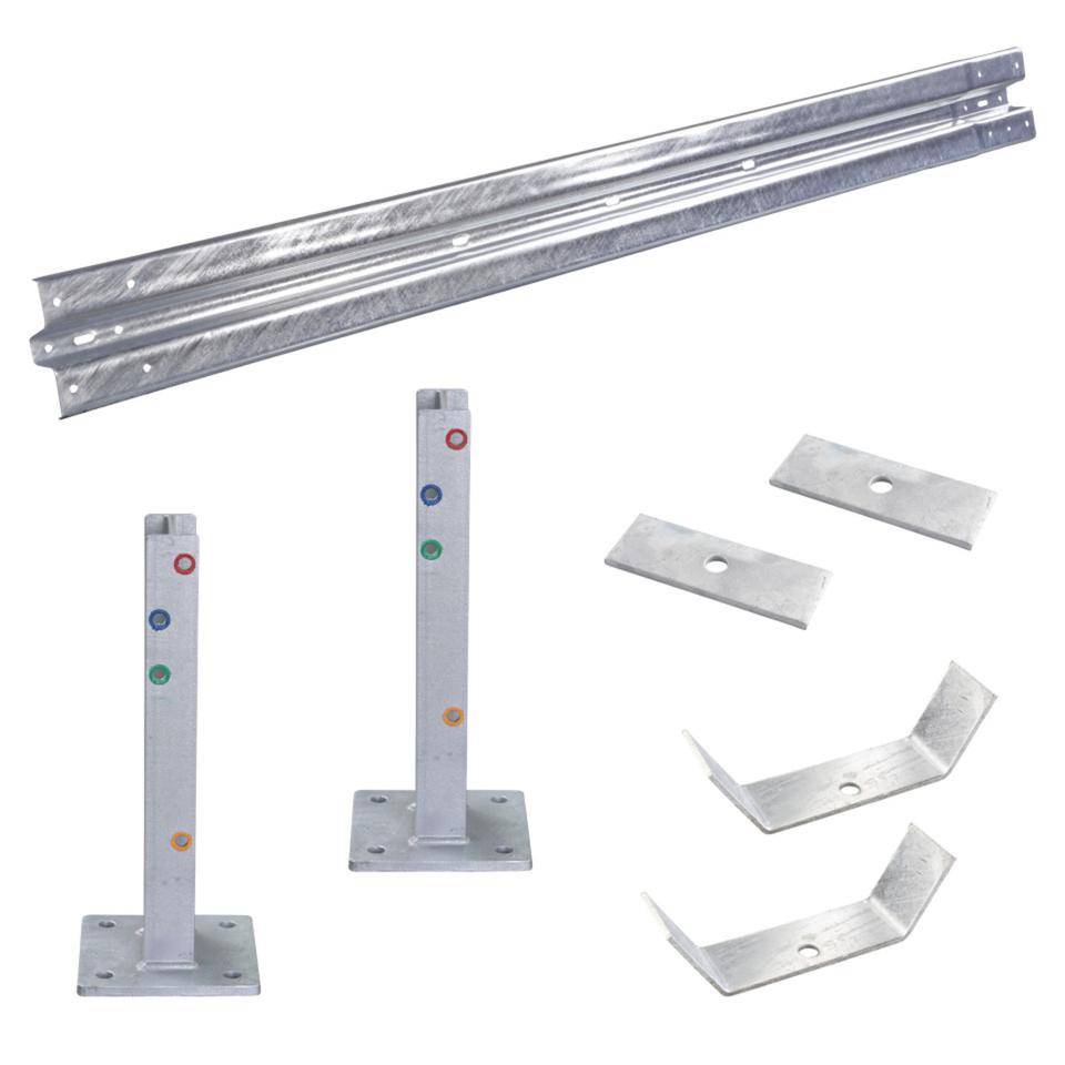Ergänzungs-Set Stahlplanken Typ B, IPE 500, zum Aufdübeln, Baulänge 4m