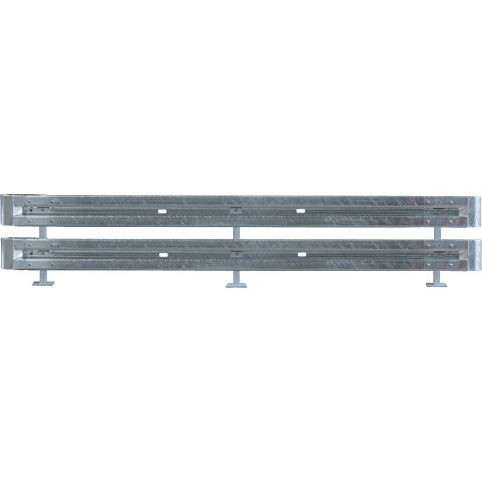 Starter-Set Stahlplanken Typ B, 2-fach, IPE 750, zum Aufdübeln, Baulänge 4m