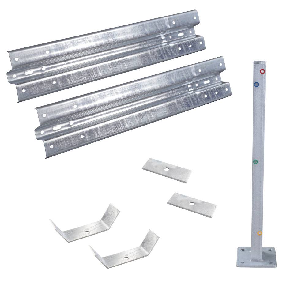 Ergänzungs-Set Stahlplanken Typ B,2-fach,IPE 1000,zum Aufdübeln,Baulänge 1,33m