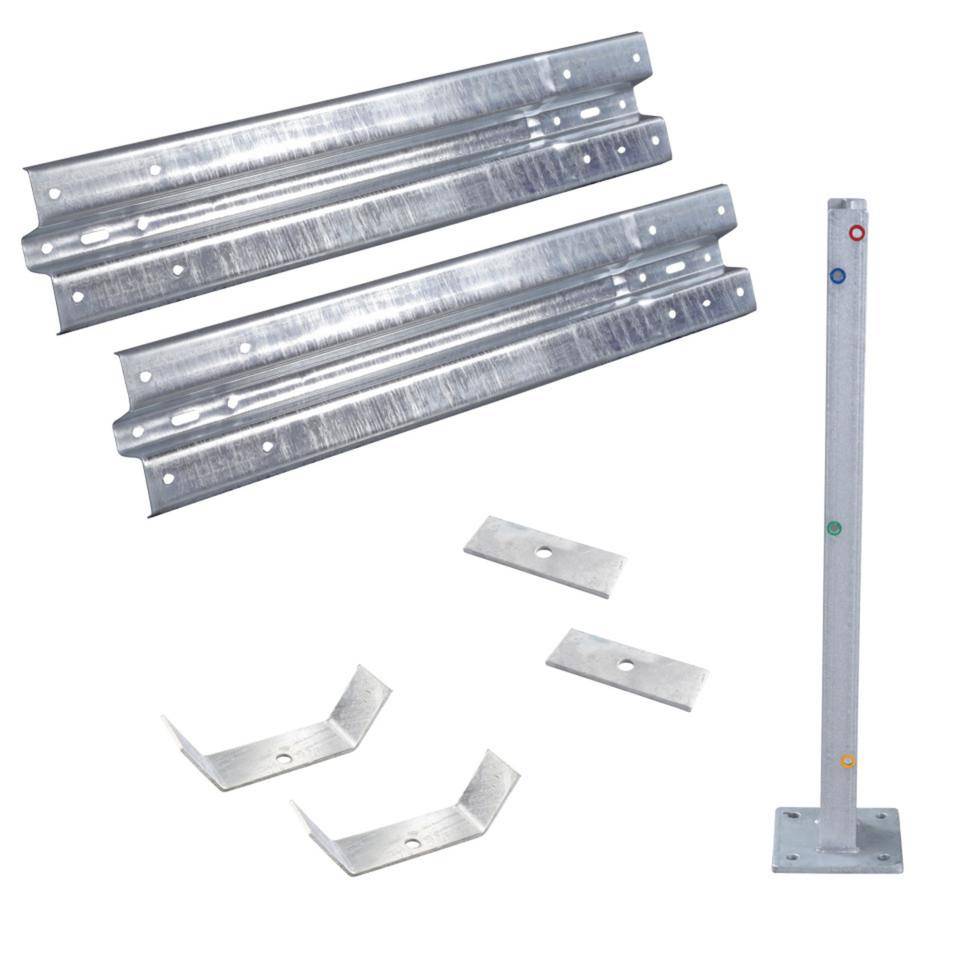 Ergänzungs-Set Stahlplanken Typ B,2-fach,IPE 1000,zum Aufdübeln,Baulänge 1,33m