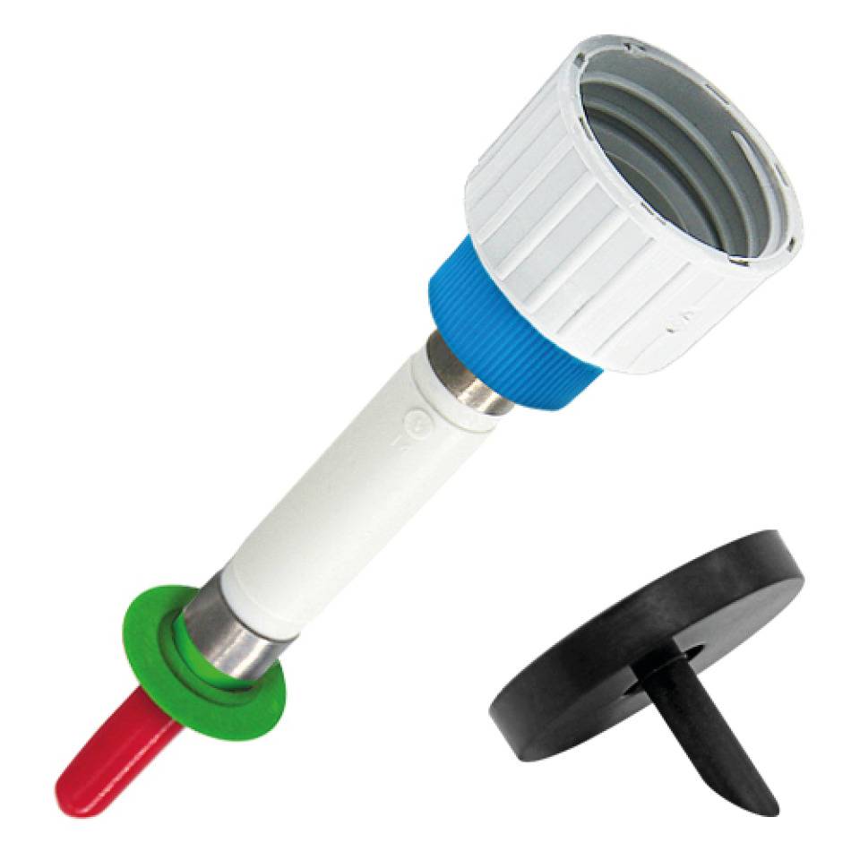 Pumpen-Adapter-Komination L6-DG, für Sensorspender EURO-2, großer Verschluss, grau