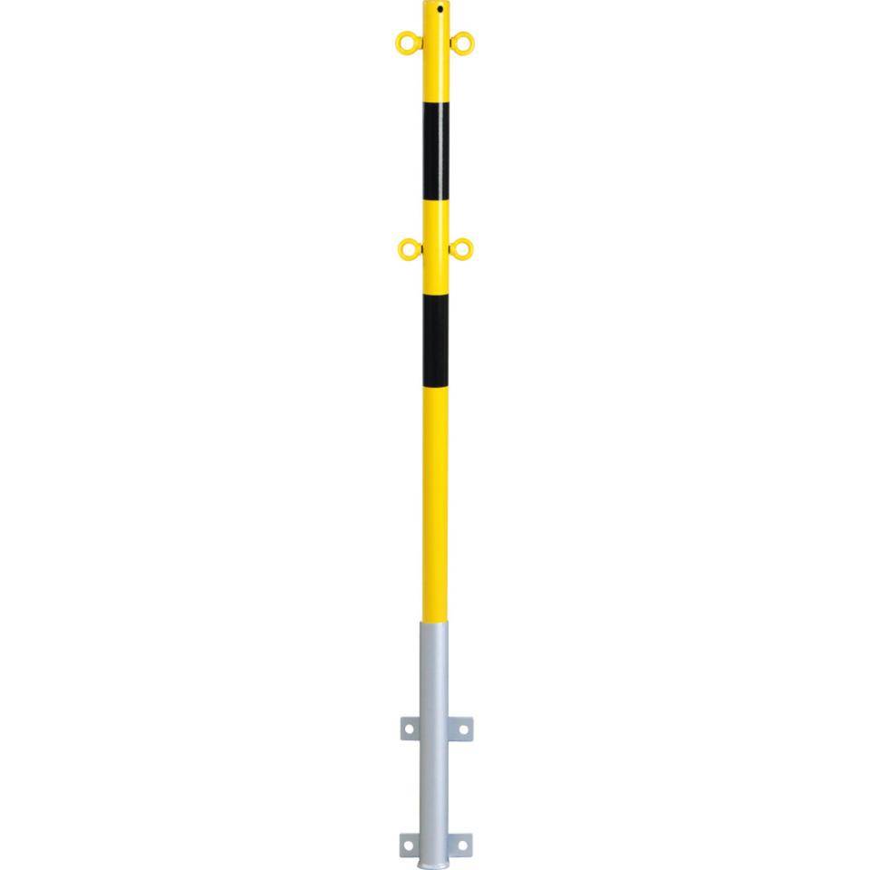 K.57 Laderampen-Schutzpfosten, Pfosten Light,Hülse und Ringösen ,gelb/schwarz