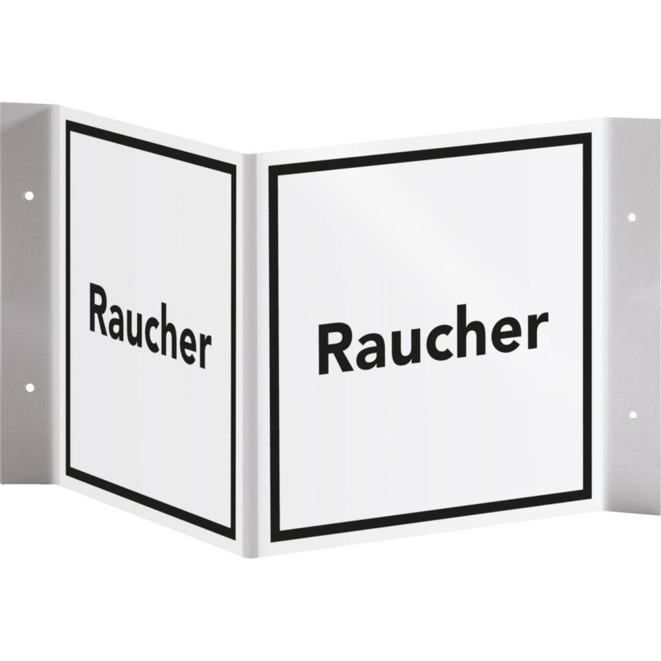 Tür-Nasenschild Piktogramm Raucher, Kunststoff, 150x150mm
