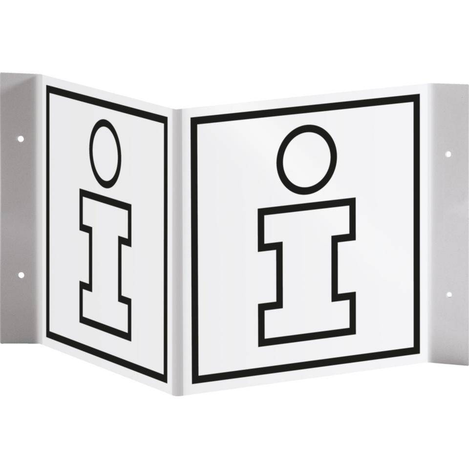 Tür-Nasenschild Piktogramm Infopoint, Kunststoff, 150x150mm