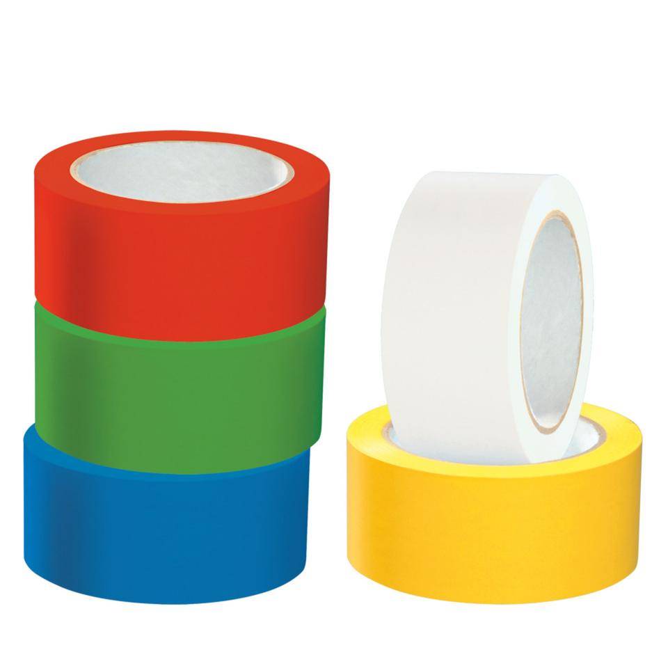 K.57 Vorteils-Set Bodenmarkierungsband 5er-Set,gelb,weiß,rot,blau,grün,5/VE