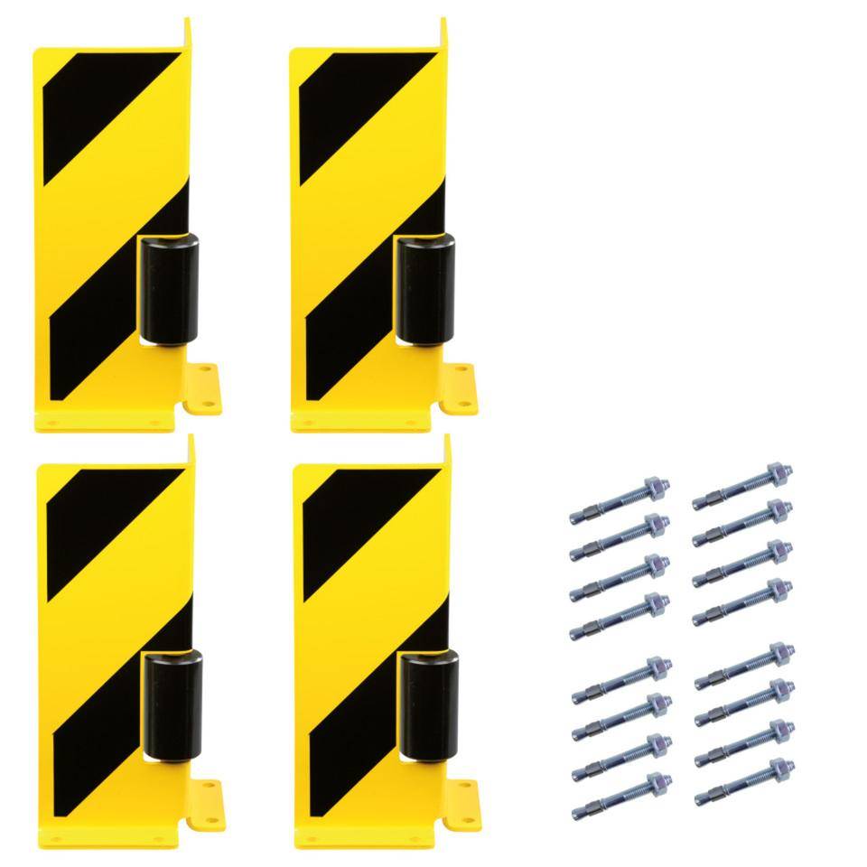 Starter-Set K.57 Regalschutz 400mm m.Leitrollen,L-Form,4 Anfahrsch.winkel,Befest.