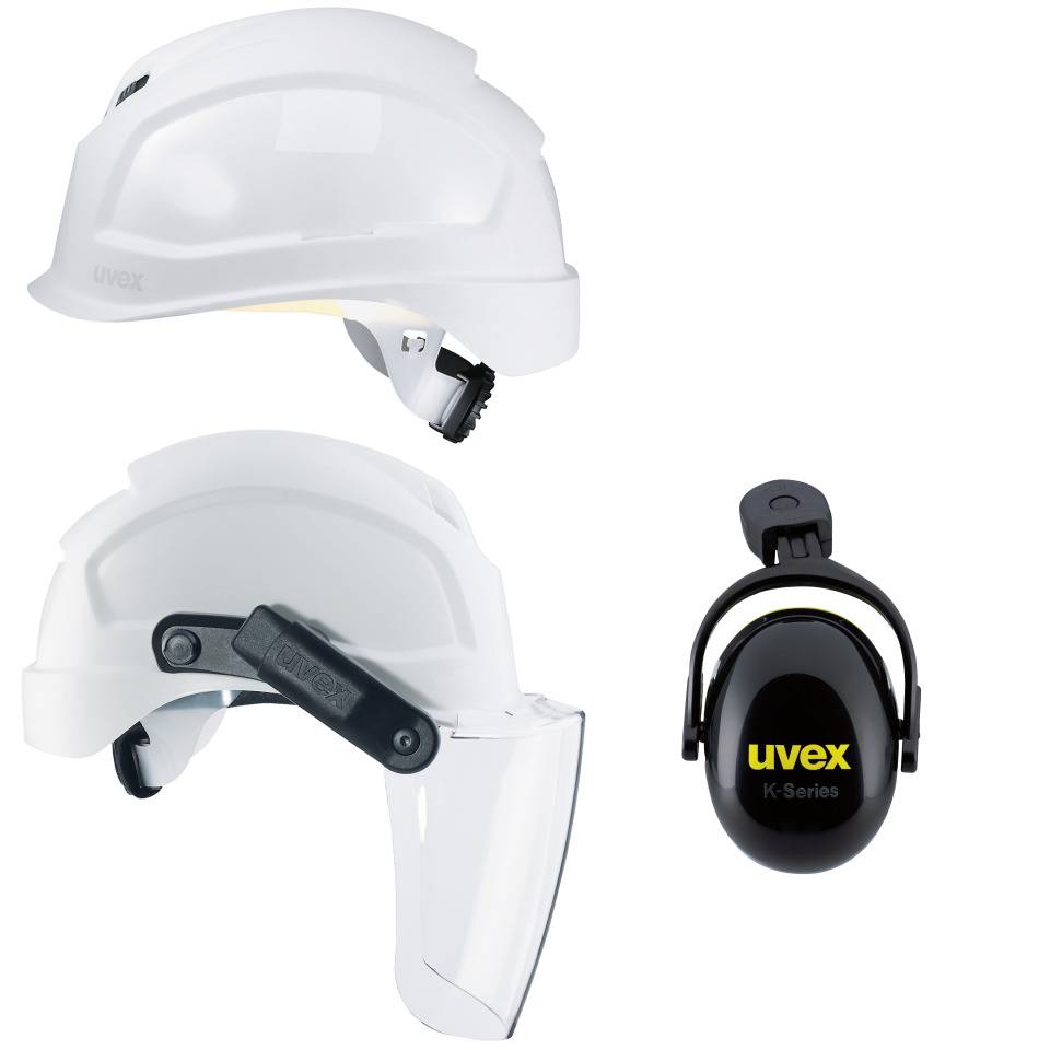 Vorteils-Set Kopfschutz, Pheos Helm B-S-WR, Kapseln K2P magnet, Visier magnetic