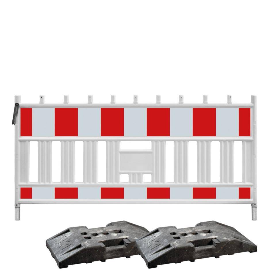 Starter-Set Baustellensicherung, RA1, Baustellensicherung inklusive Fußplatten
