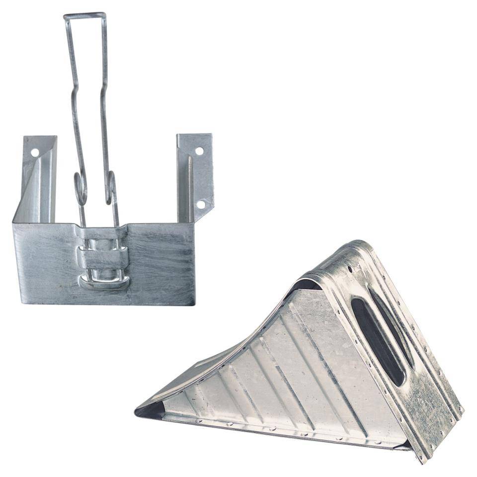 Unterlegkeil und Halter, DIN 76051(Keil), Stahlblech verzinkt, NG53, 65KN, 4,3kg