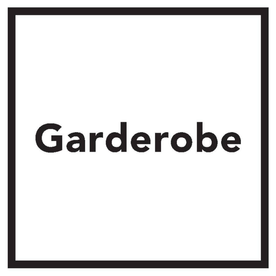 Türschild Garderobe, Folie, selbstklebend, 150x150mm