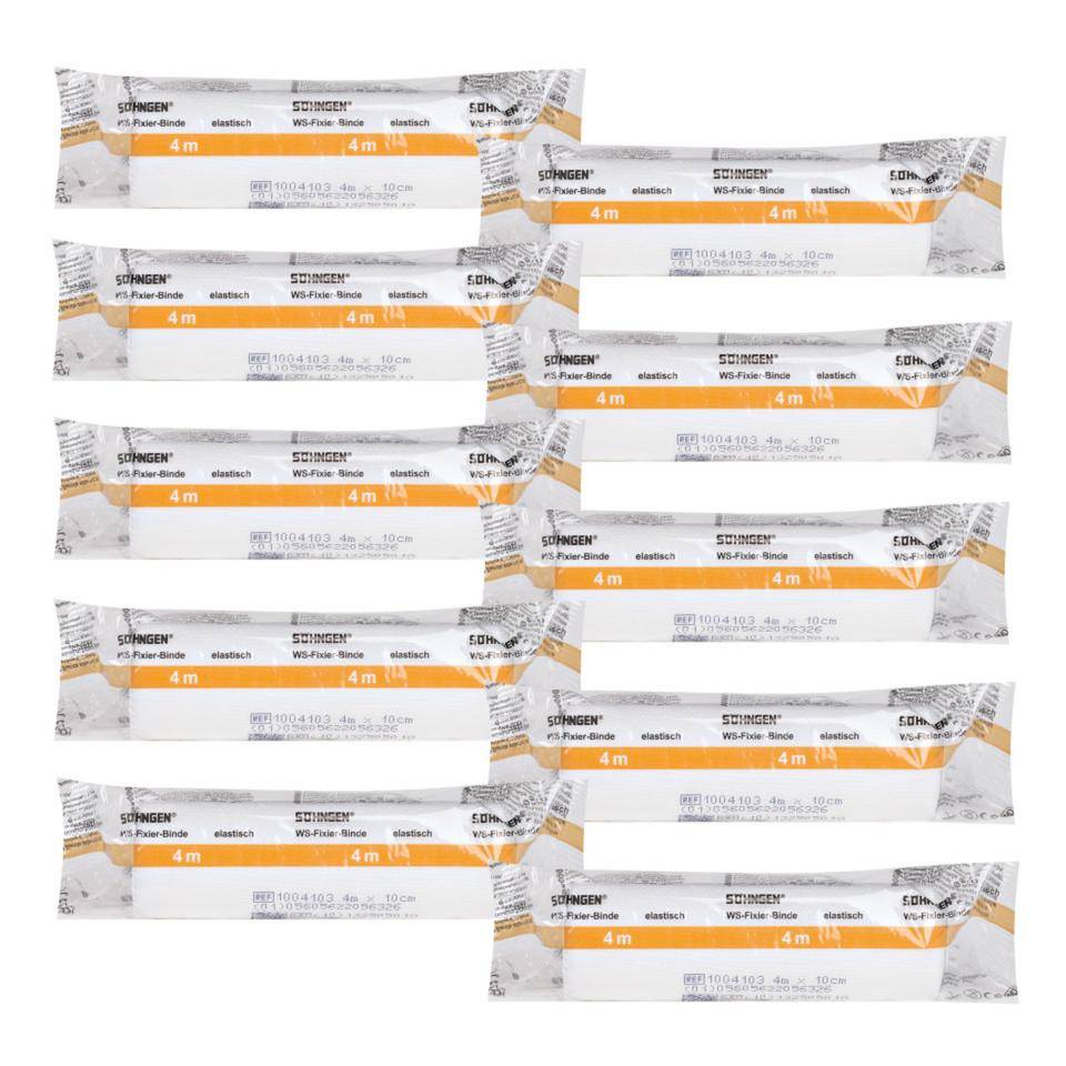 SÖHNGEN® WS-Fixierbinden, elastsich, rutschfest, beige-orange, 400x10cm, 10/VE