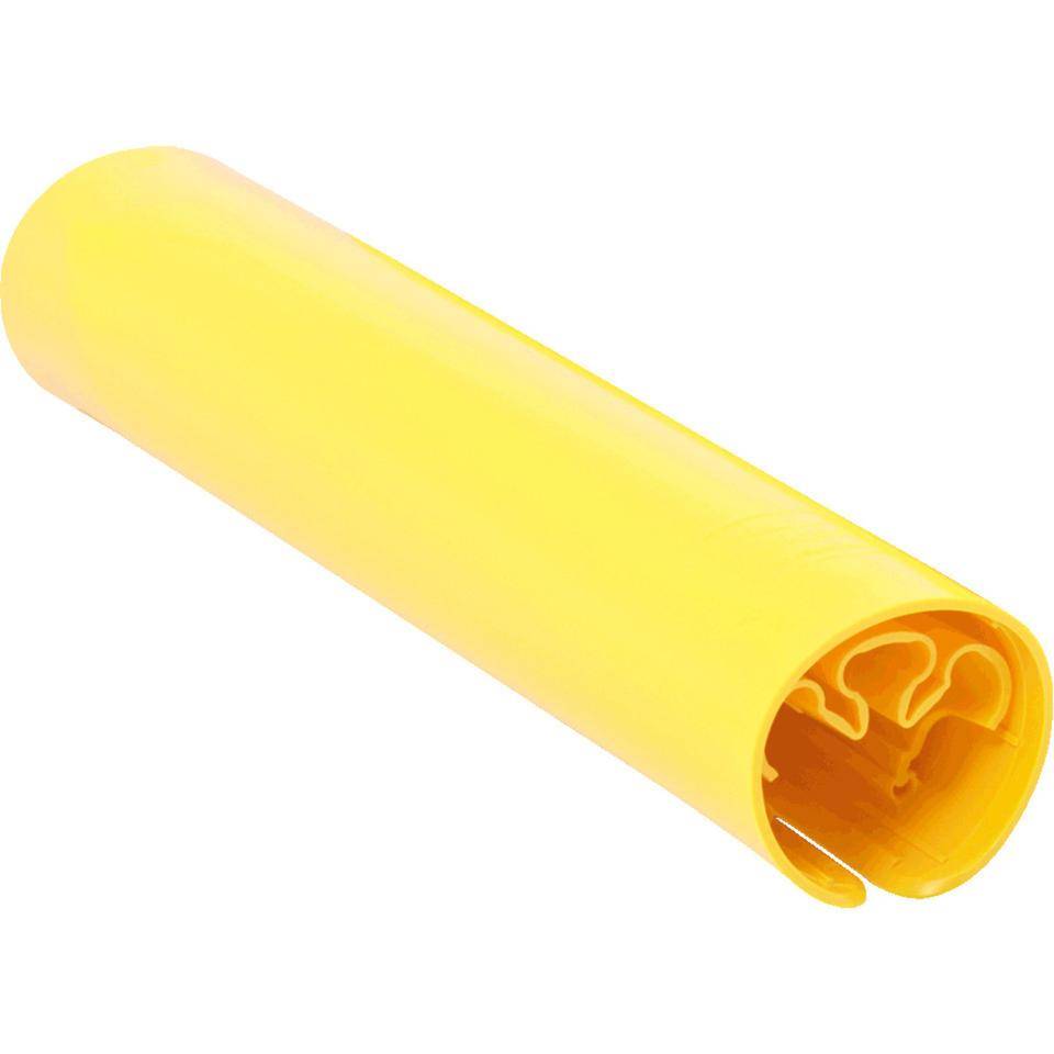 boplan® Regalanfahrschutz RackBull® Large, für 70-80 mm Stützentiefe, flexibel, stapelbar, gelb, Kunststoff, 600mm