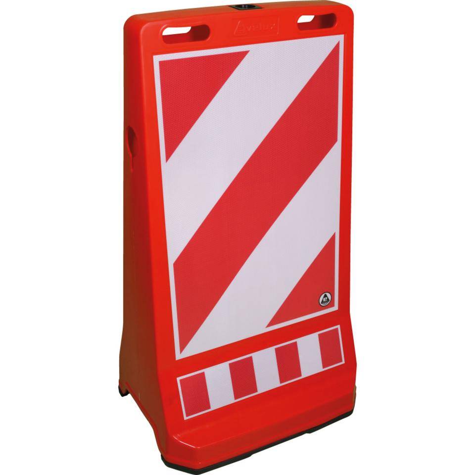K.57 Warnaufsteller Solid, rot, Polypropylencarbonat, 495x390x900mm, 7kg