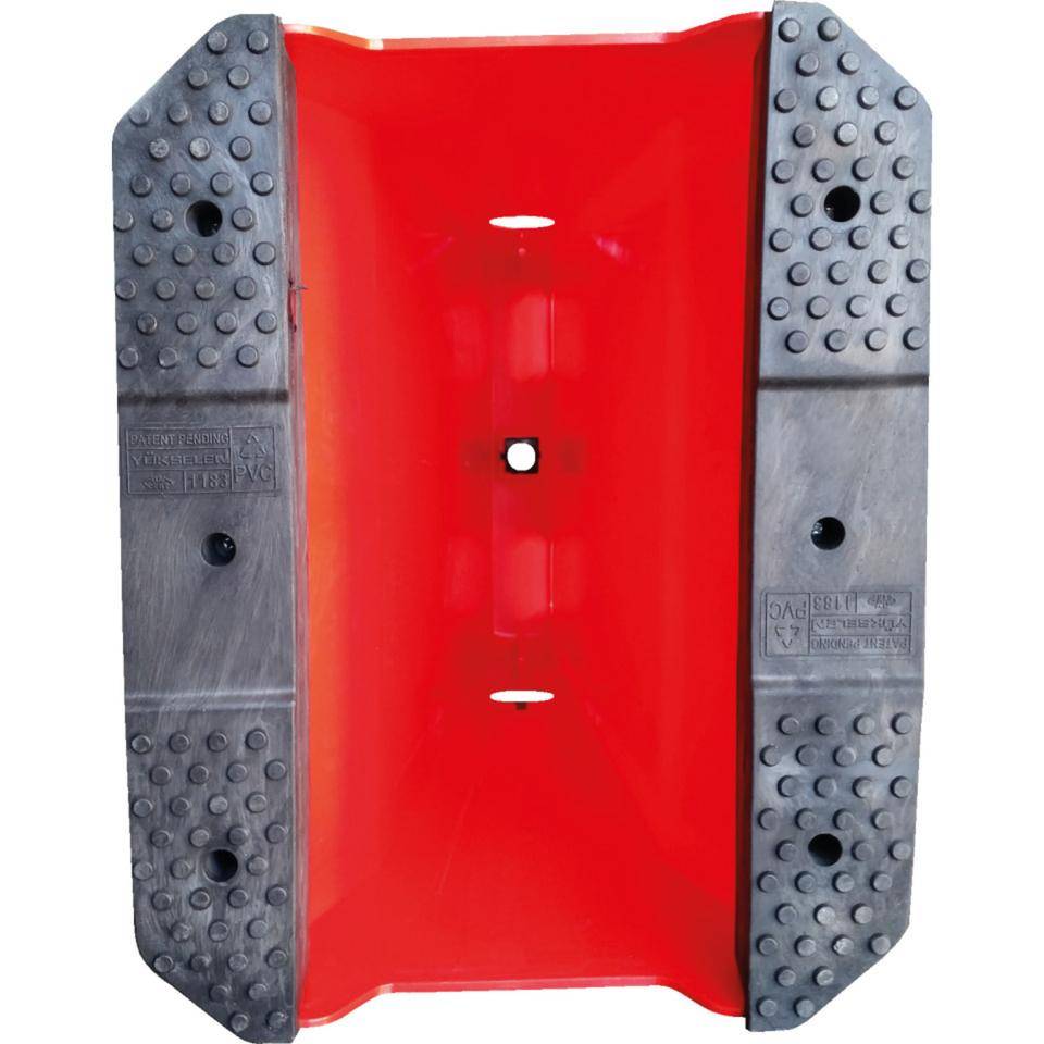 K.57 Warnaufsteller Solid, rot, Polypropylencarbonat, 495x390x900mm, 7kg
