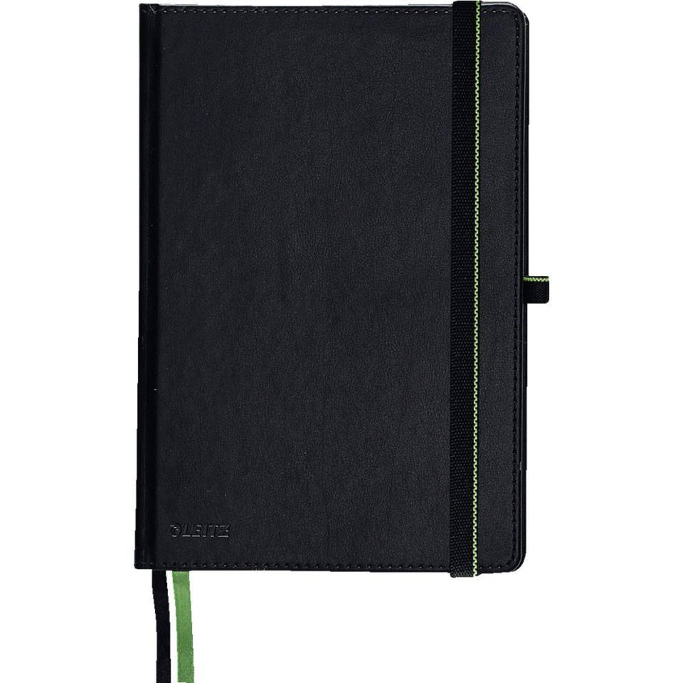 LEITZ Notizbuch Complete, FSC® zertifiziert, fester Einband, schwarz A4, liniert