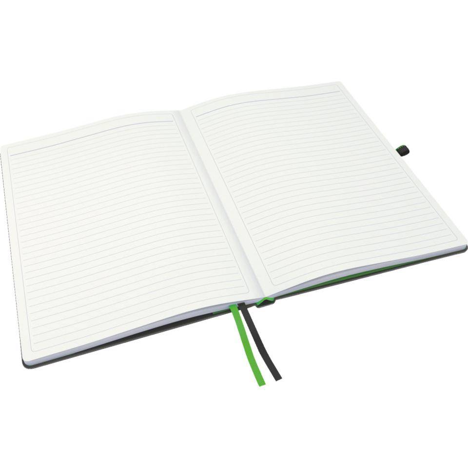 LEITZ Notizbuch Complete, FSC® zertifiziert, fester Einband, schwarz A4, liniert