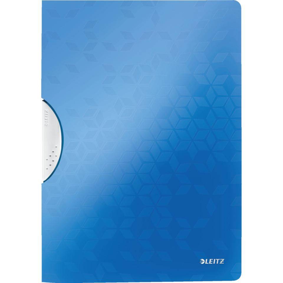 Leitz WOW ColorClip, Hefter für Dokumententransport ins Homeoffice, blau