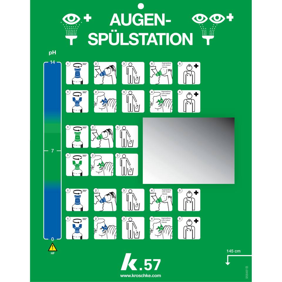 K.57 Wandbox Augenspülung Duo, mit 2x1000ml Augenspülung Duo
