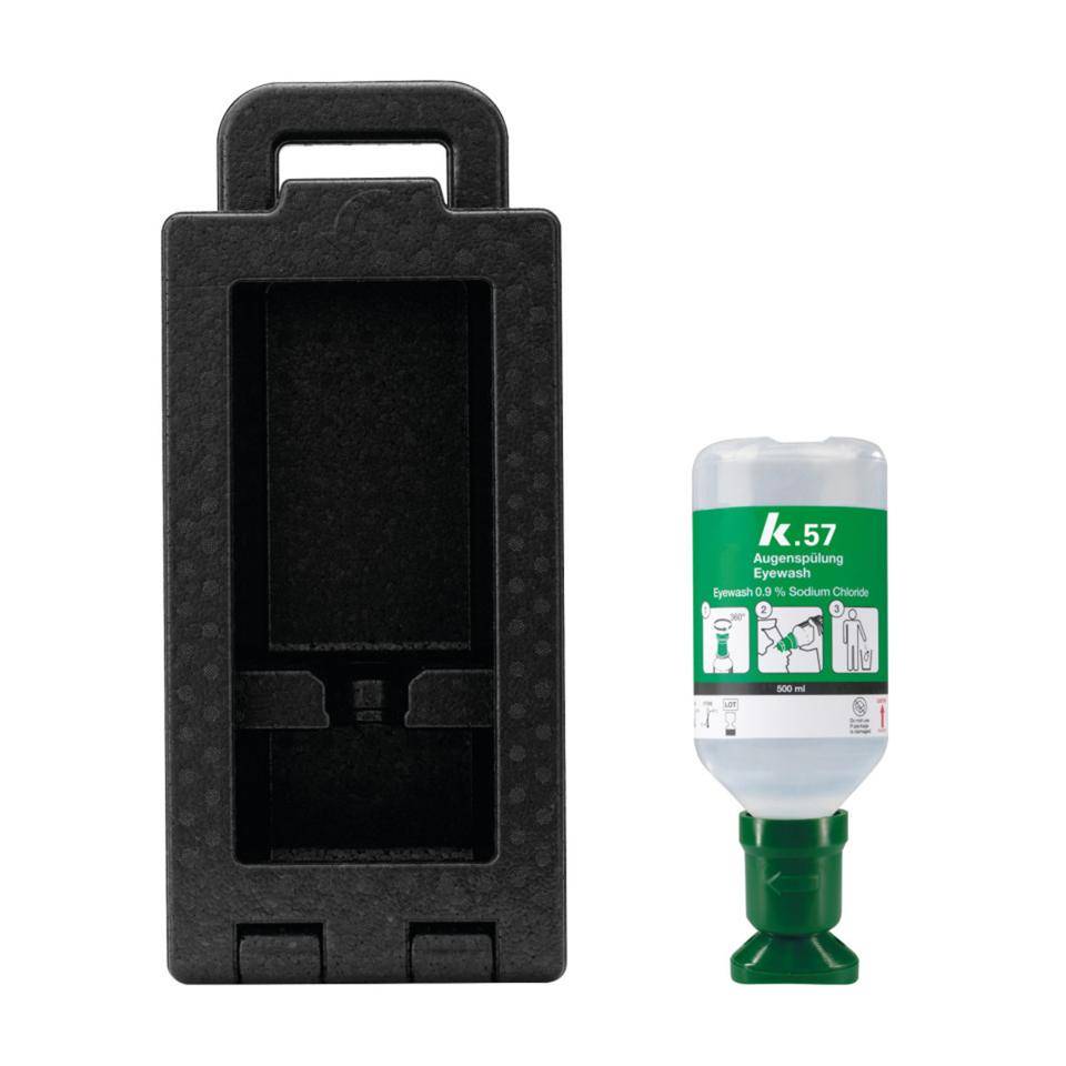 K.57 Set iBox 1 Wandbox Augenspülung, mit 1x500ml Augenspülung single, EPP