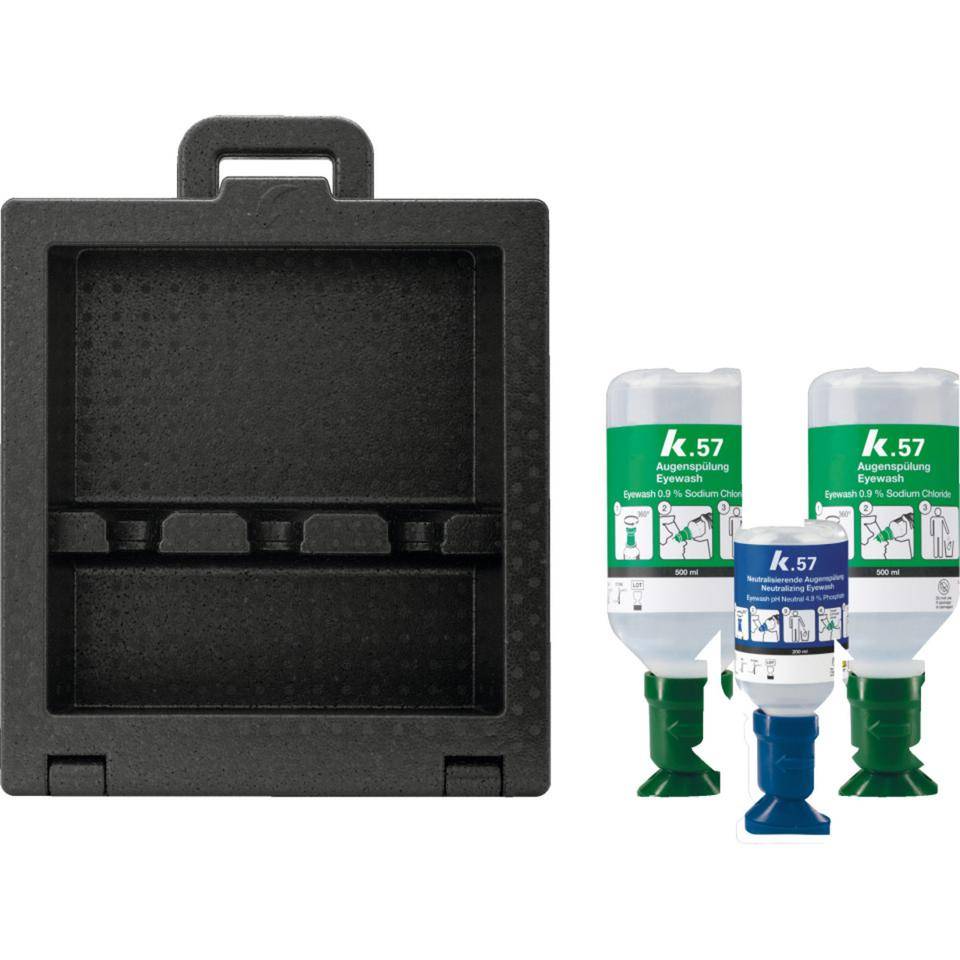 K.57 Set iBox 3 Wandbox Augenspülung, mit 2x500 ml und 1x200ml Augenspülung