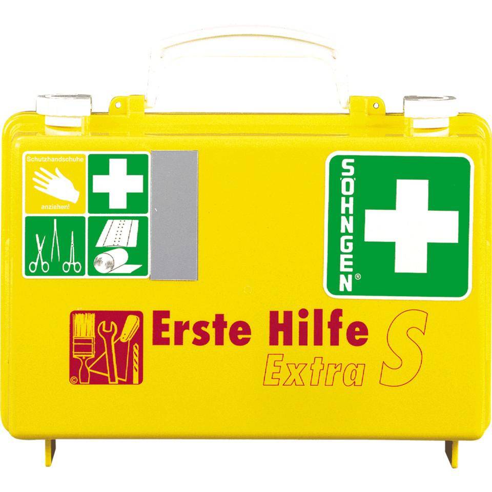 SÖHNGEN® Erste-Hilfe-Koffer Extra S, DIN 13157, leuchtgelb