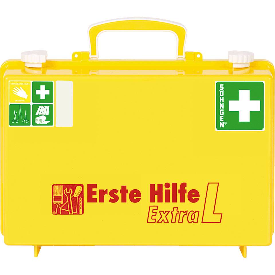 SÖHNGEN® Erste-Hilfe-Koffer Industrie Extra L, DIN 13157:2021, leuchtgelb